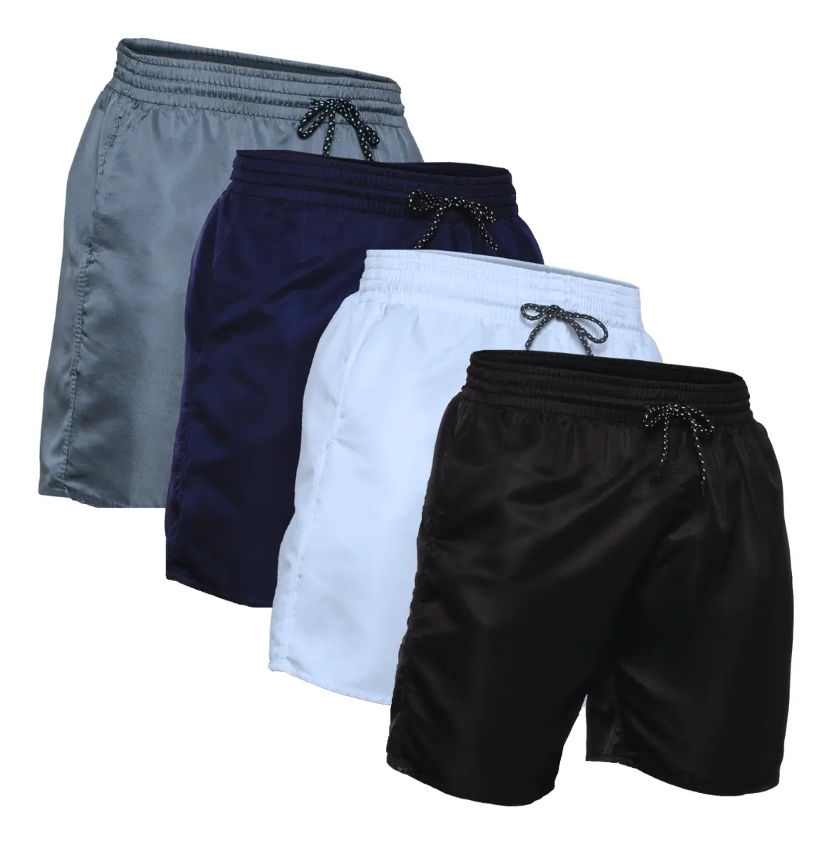 Kit 4 Short Praia Masculino Bermuda Tactel Verão Academ...